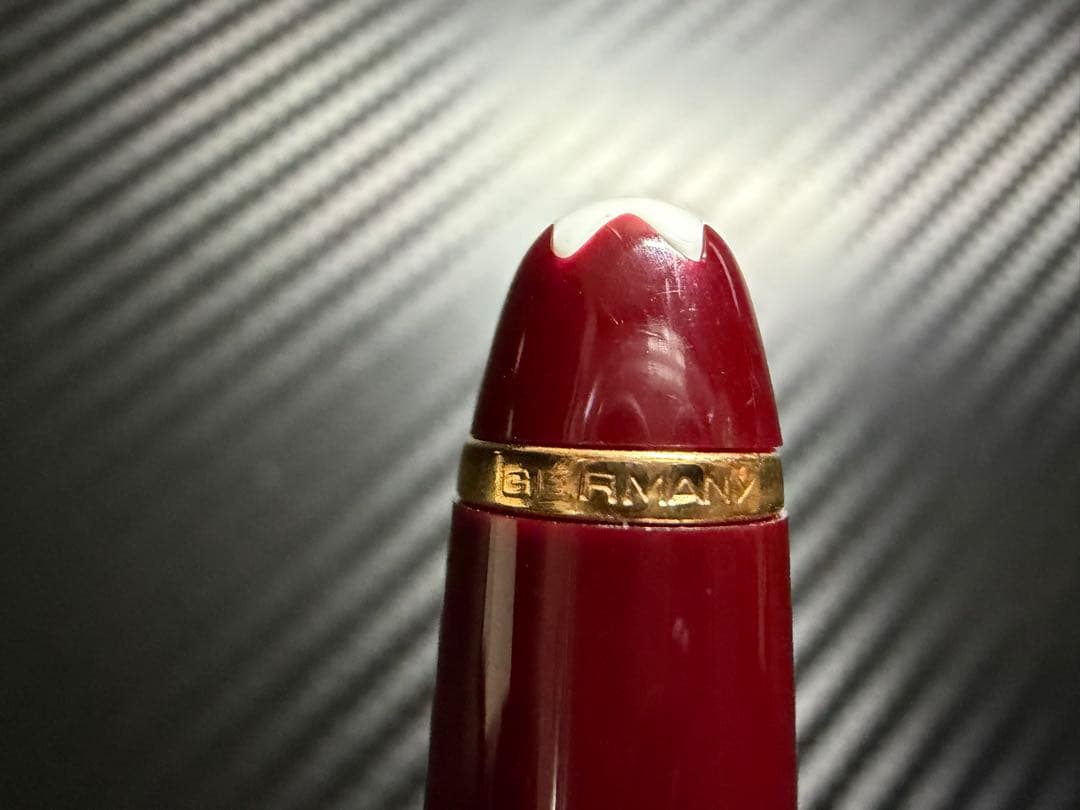 美品 エボナイト芯 モンブラン 144 ボルドー 全金 B 太字 万年筆