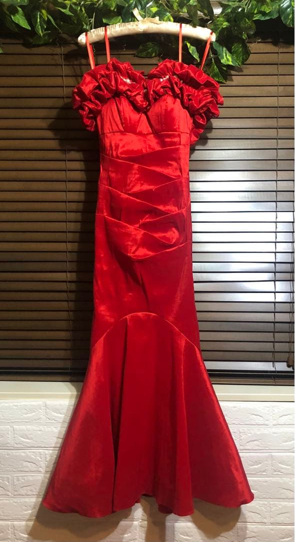 [美品]Sugar/シュガー/ドニアクイーン/ マーメイド ロングドレス/レッド
