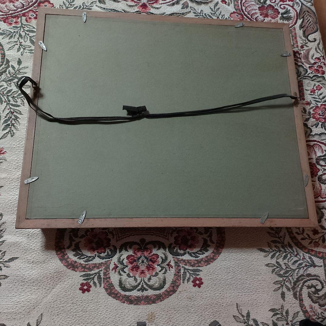 ★スピード発送★送料込★家紋【純金メッキ】純金鍍金　銅　高級木製額縁 　額受金具