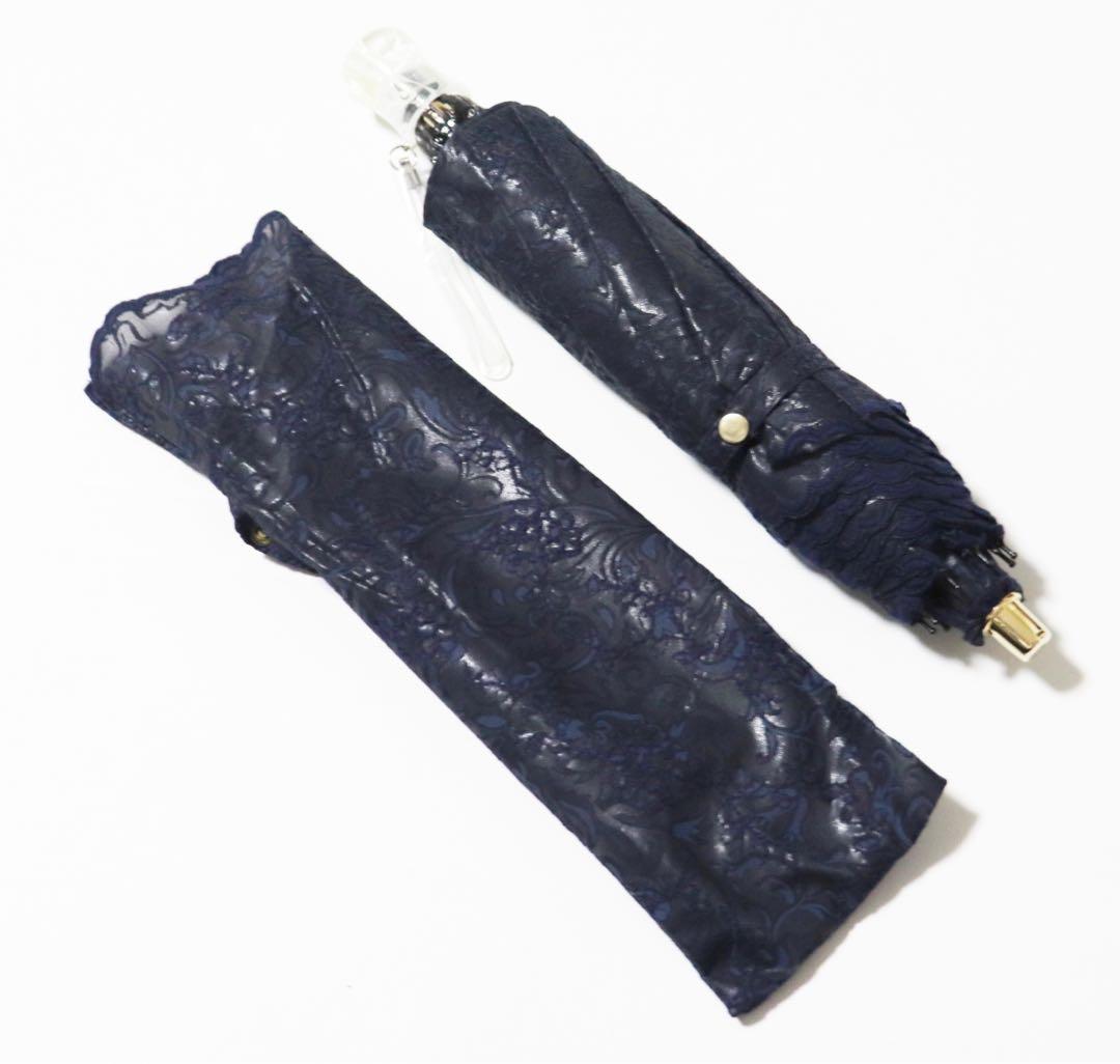 《Sorcie Renom》新品 日本製 全体豪華刺繍 晴雨兼用折りたたみ傘