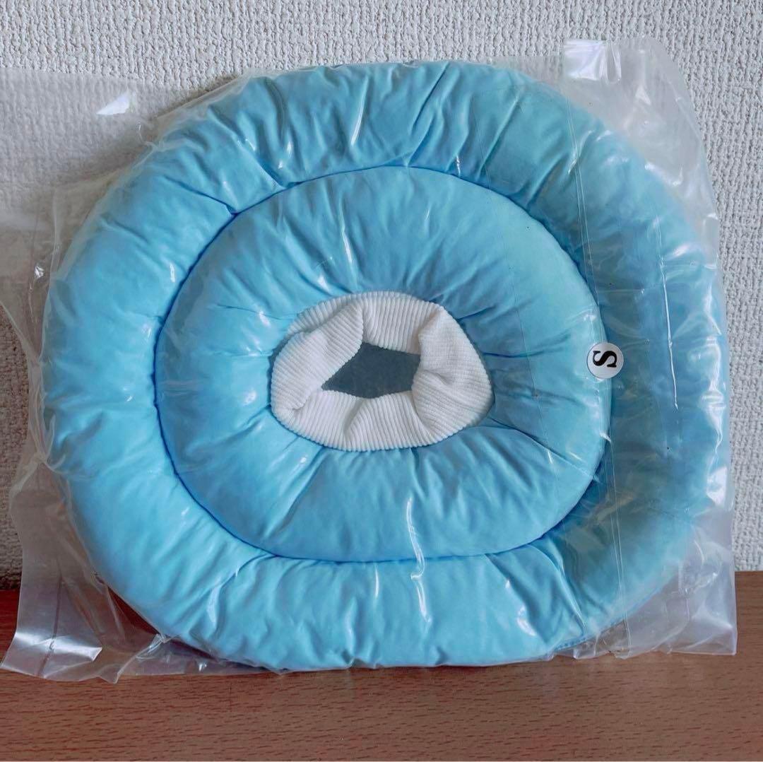 エリザベスカラー 犬猫のためのペット保護首輪 猫の傷の治癒保護 ペットS ブルー