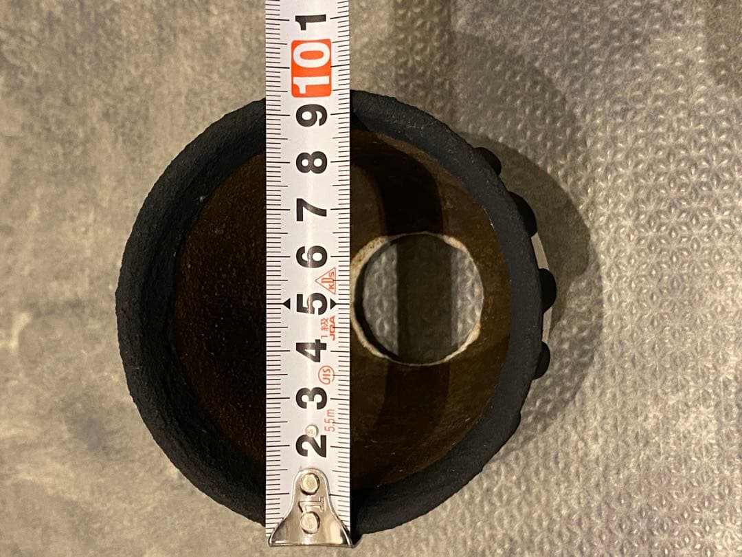 left botanical 植木鉢 白黒垂れ ツートン