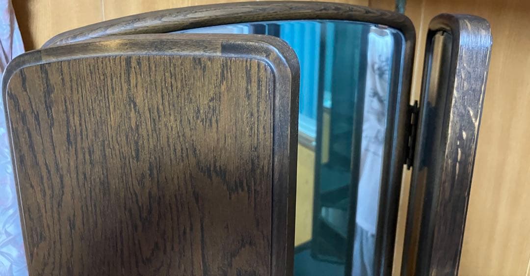 【稀少】三面鏡付き鏡台　ドレッサーのみ（椅子別売）