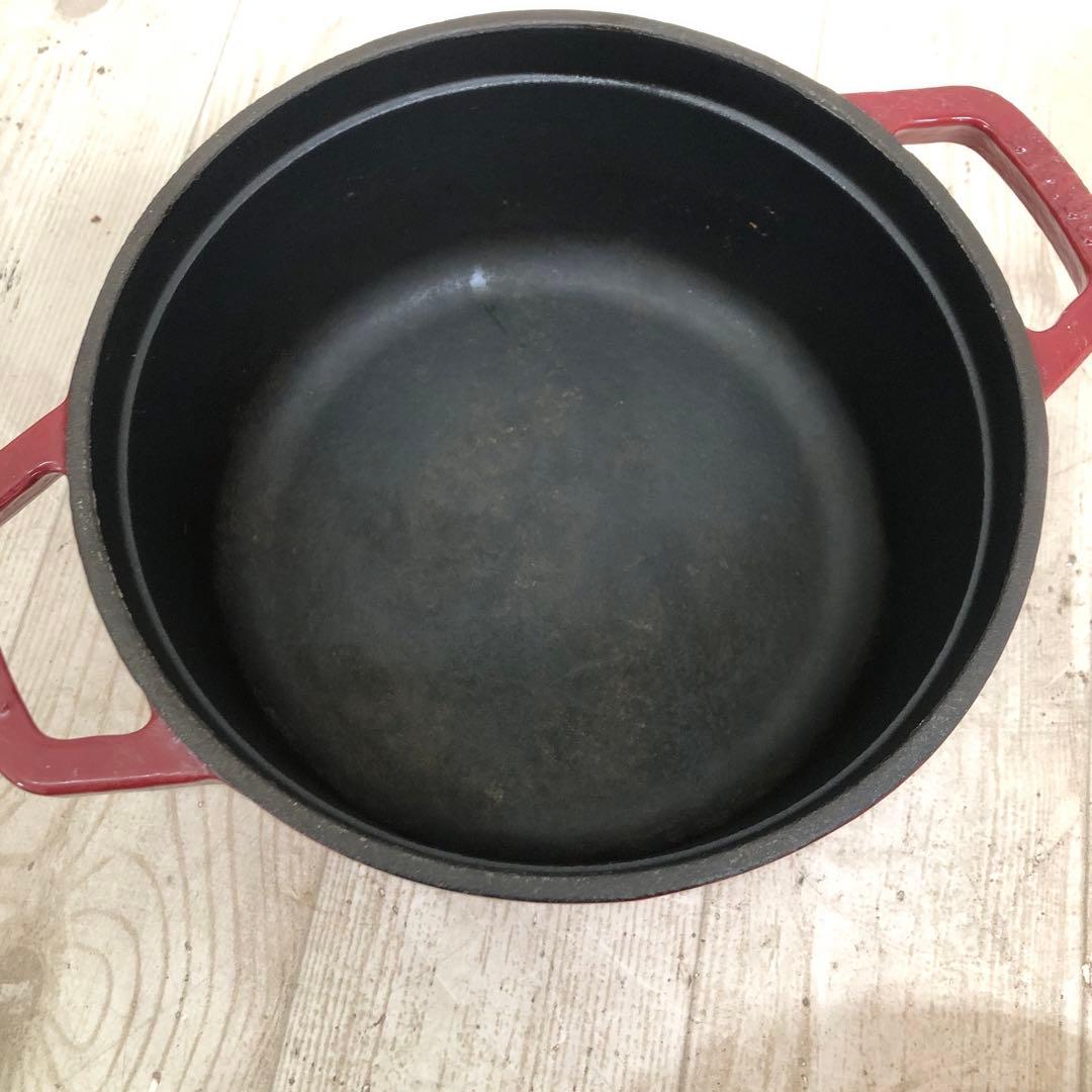 STAUB LA COCOTTE 赤 鍋 22cm