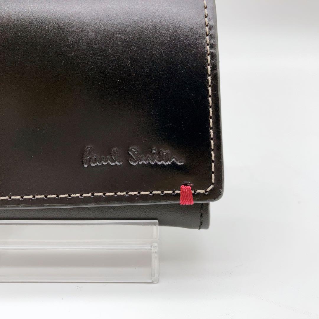 【美品】Paul Smith コードバン　名刺入れ　ブラック　総革仕上げ　最上位