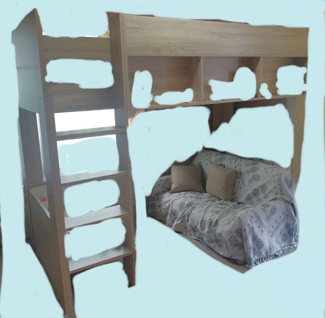 ★美品★多機能ロフトベッド 収納付き