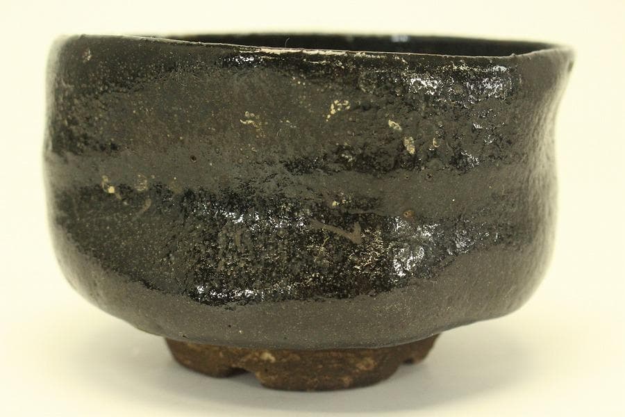茶道具 黒楽茶碗 古美術(BB470)
