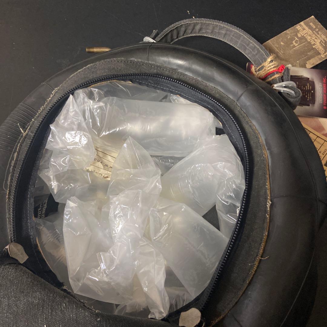 ★未使用★TOUGHミリタリ2WAYバッグゴム＆デニムリュック紐無し3ー3551