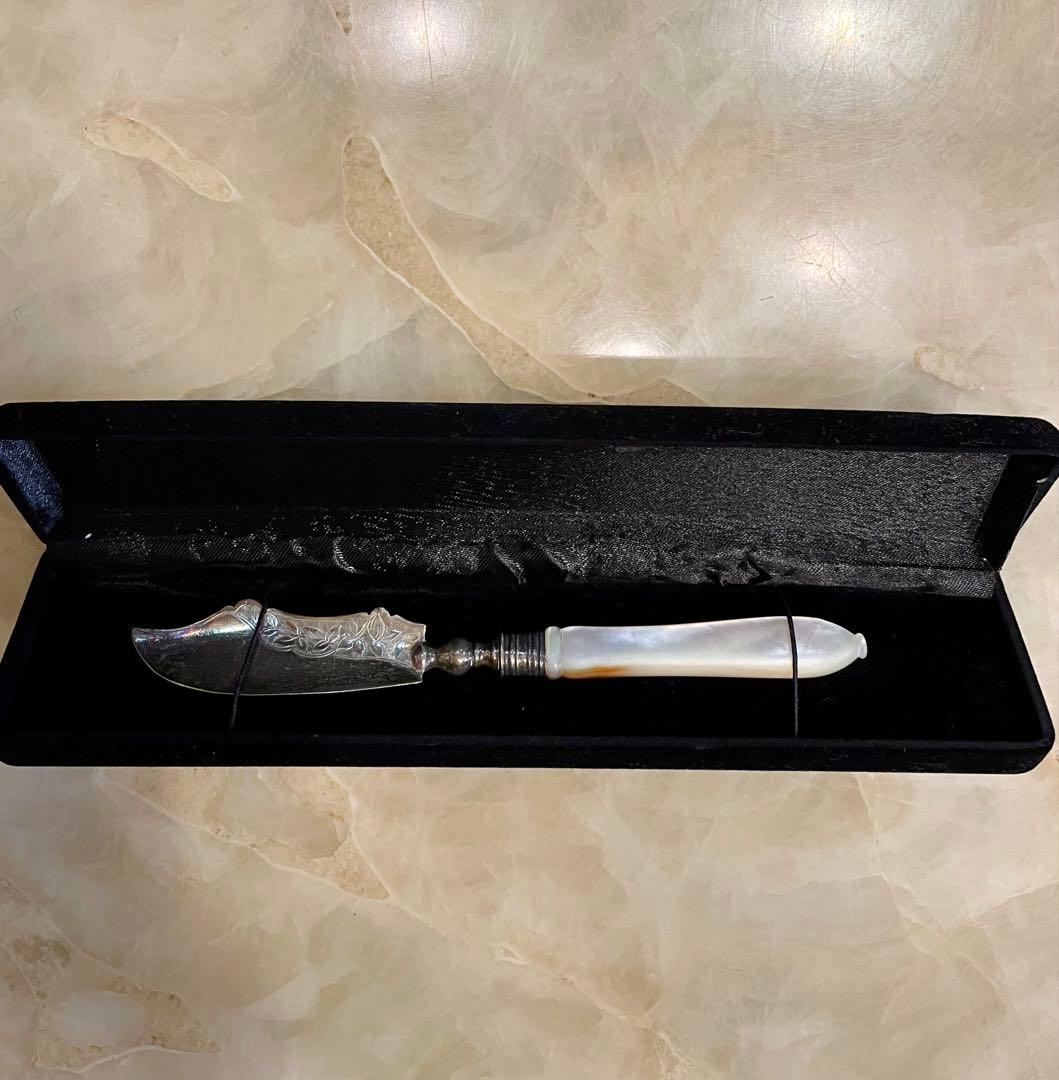 ❣️純銀製✨マザーオブパール　バターナイフ