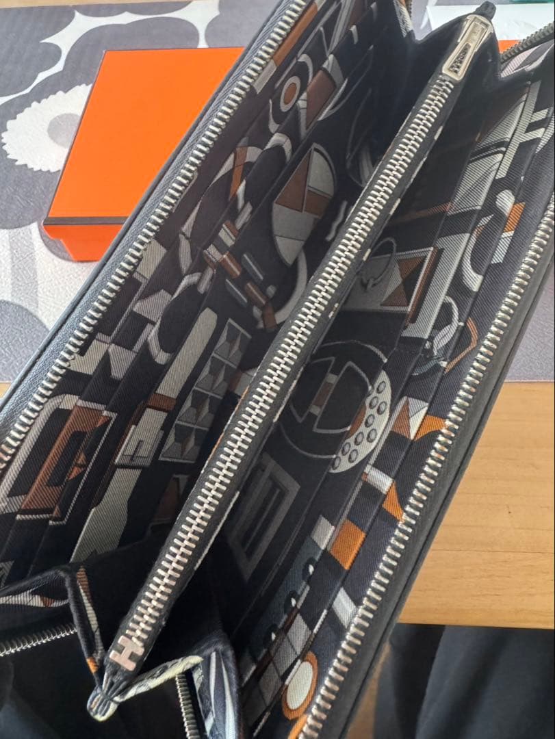 HERMES エルメス アザップロング シルクイン ブラック