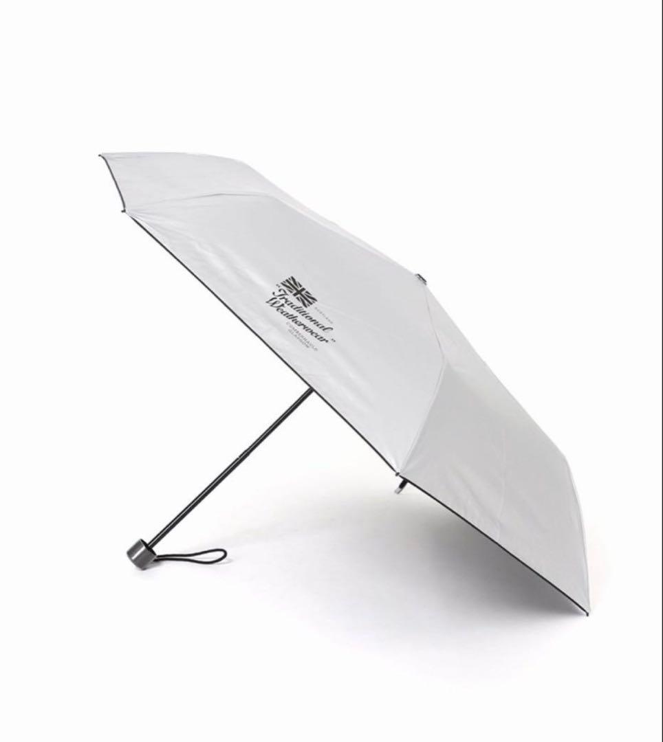 トラディショナルウェザーウェア　晴雨兼用折りたたみ傘　日傘　シルバー　新品未使用
