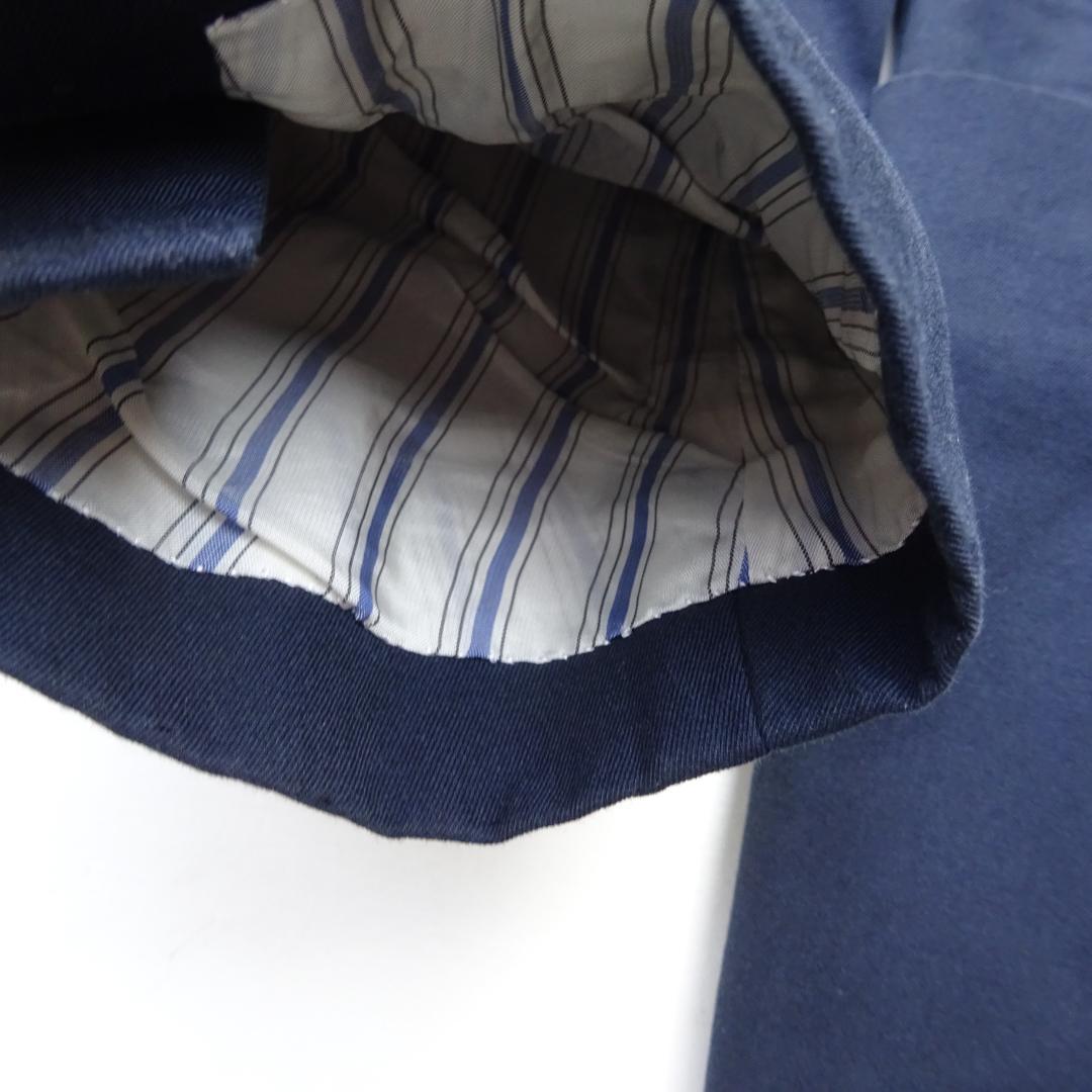 BEAMS F　ビームスエフダブルスーツ綿コットンネイビー紺上下46夏の風物詩