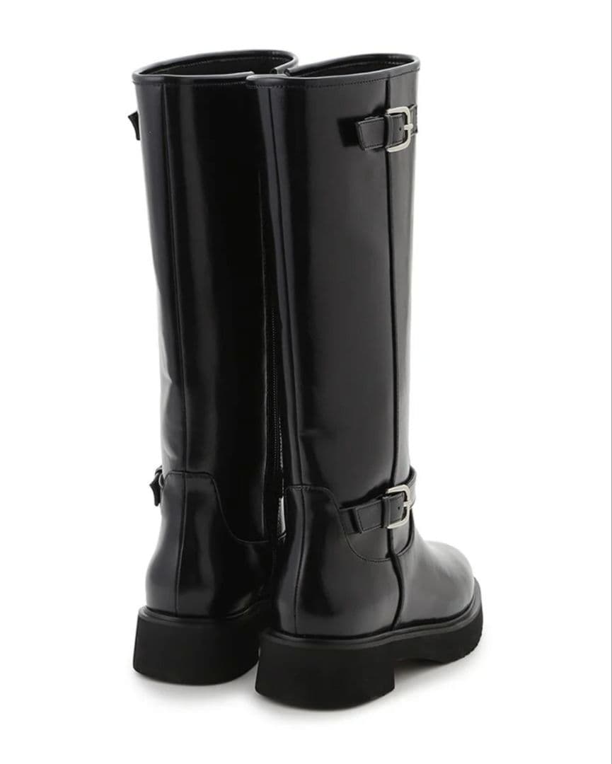 【新品 未使用】 SNIDEL スナイデル バリエライダースブーツ Lサイズ 黒