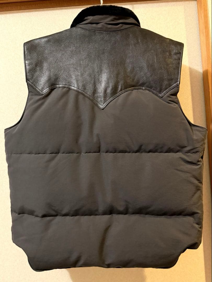 SUGAR CANE 東洋エンタプライズ／ボア付きレザーヨークダウンベスト