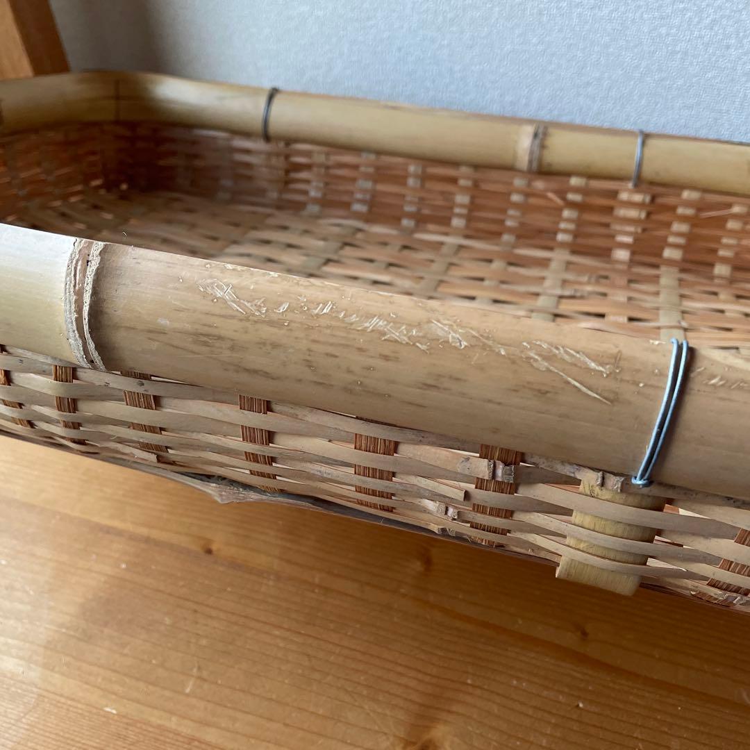 昭和レトロ　竹籠　カゴ
