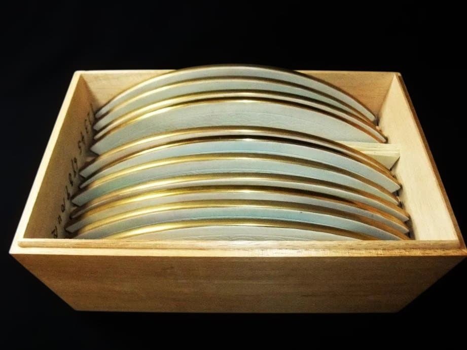 王朝物語の花 金彩扇皿コレクション 陶板 飾り皿 十二ヵ月の内十一 ヵ月