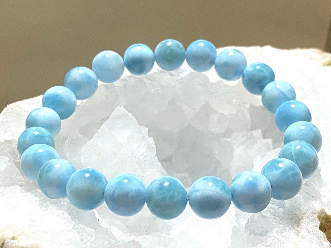 ☆そらさま専用ページ☆ラリマー・ブルーペクトライト☆９mm玉 ブレスレット‼️