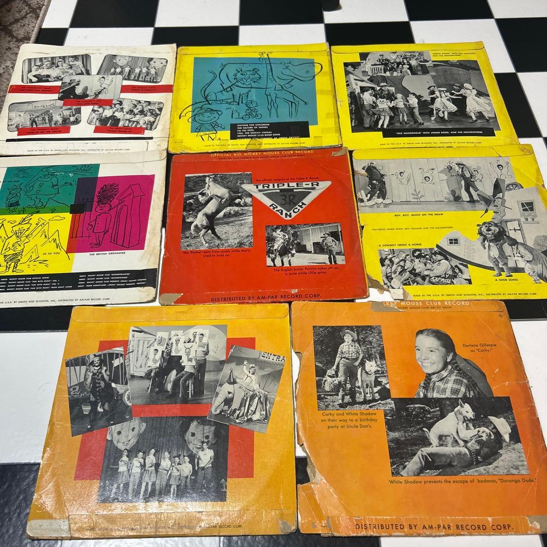 SPレコード8枚セット！ディズニーのレコード、SP盤
