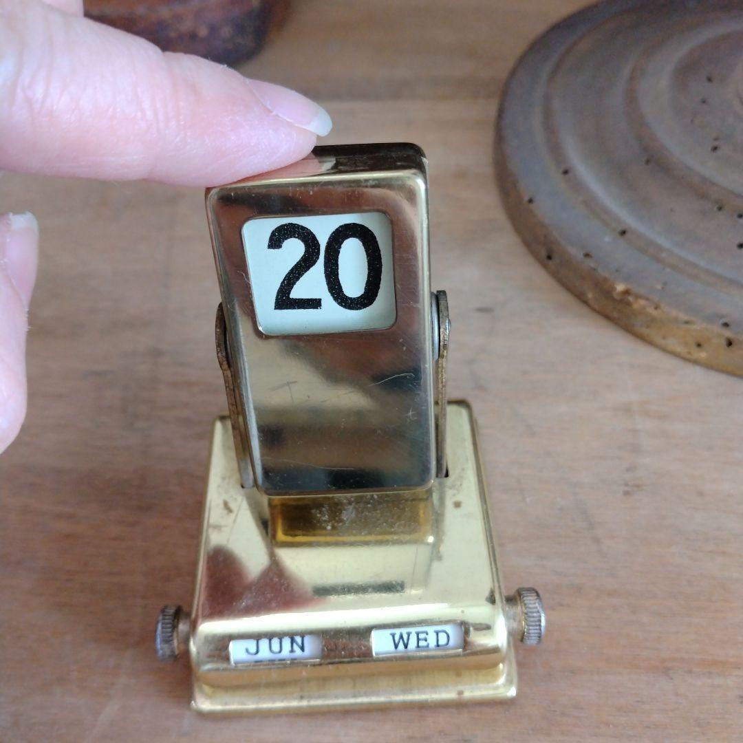 アンティーク卓上カレンダー/日めくり永年カレンダー