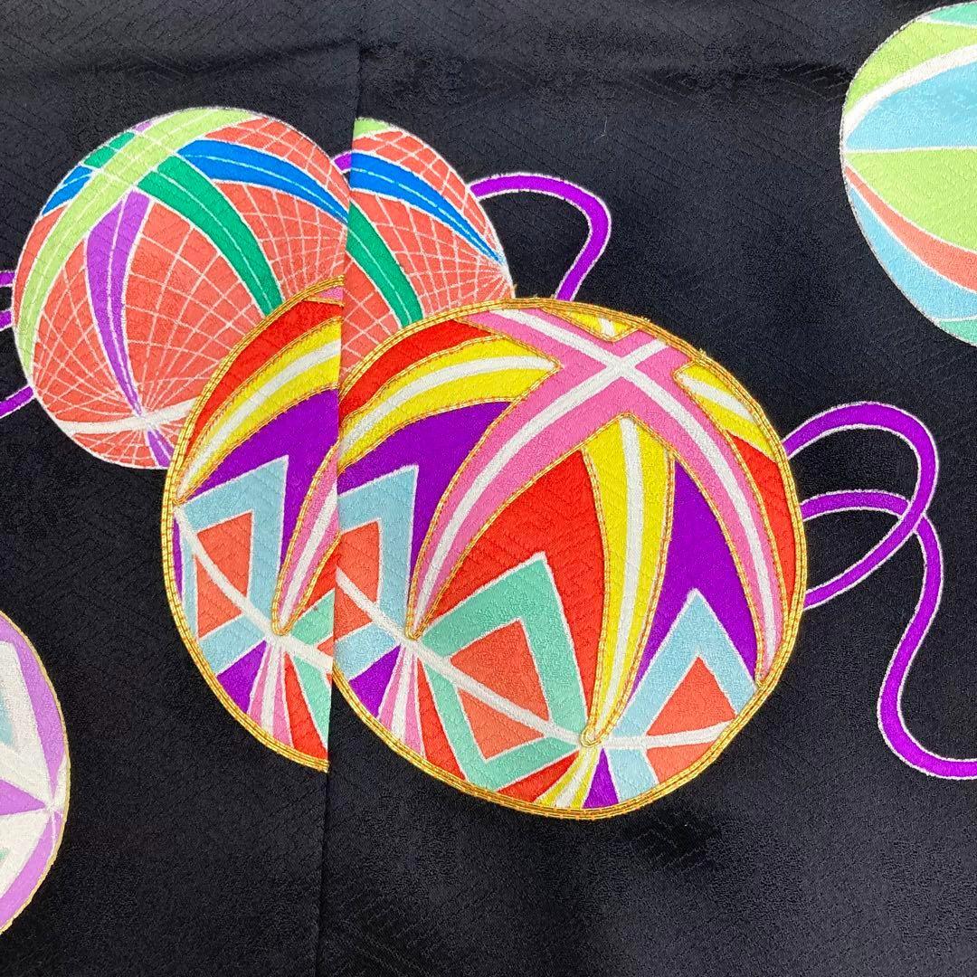 【着物と帯 時流】426ys◆仮仕立て 未仕立て女の子着物◆金駒刺繍 百貨店取扱