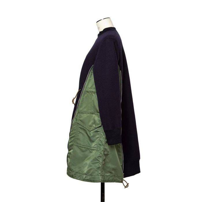 トップス sacai Sponge Sweat Nylon Twill Dress