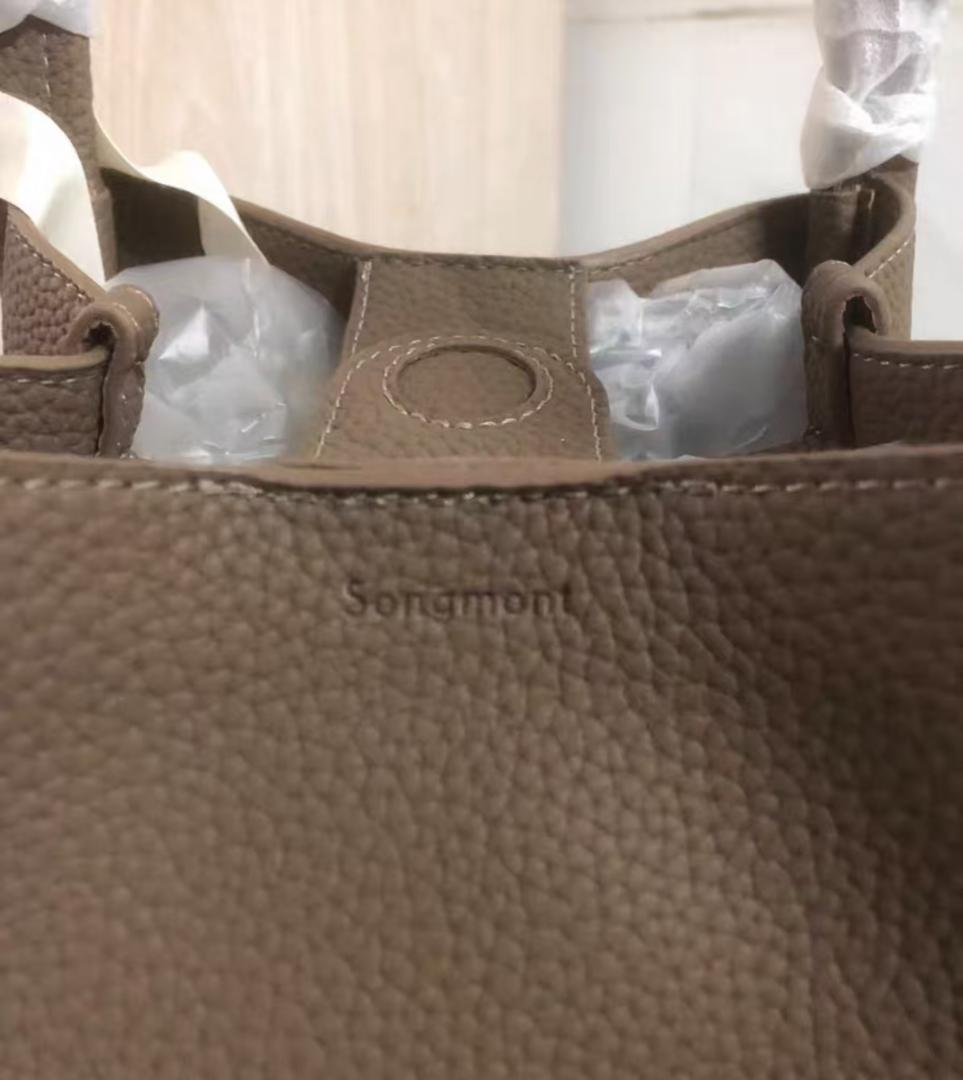Songmont ブラウン レザー トートバッグ