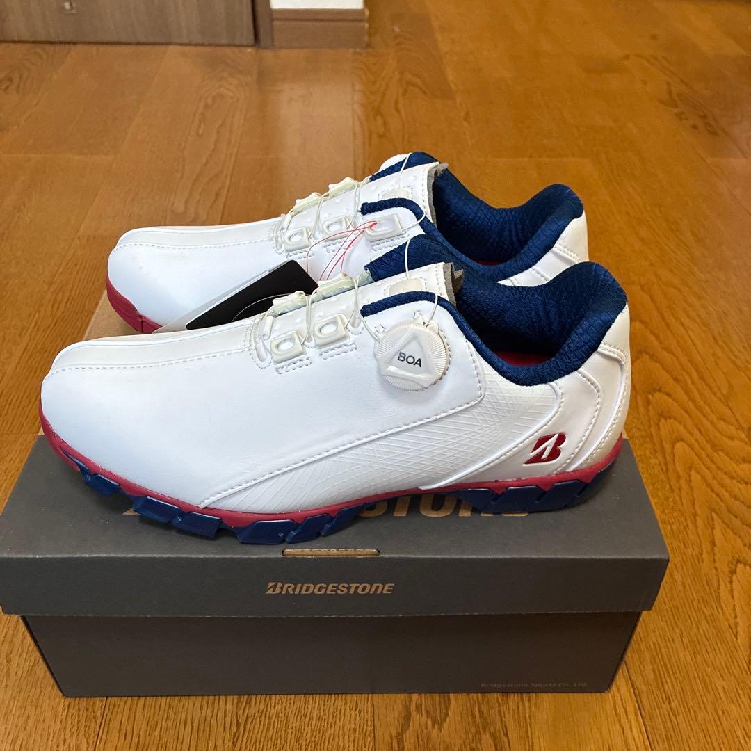 (新品未使用)SHG080 ゴルフシューズ 25.5cm 4E 幅広甲高