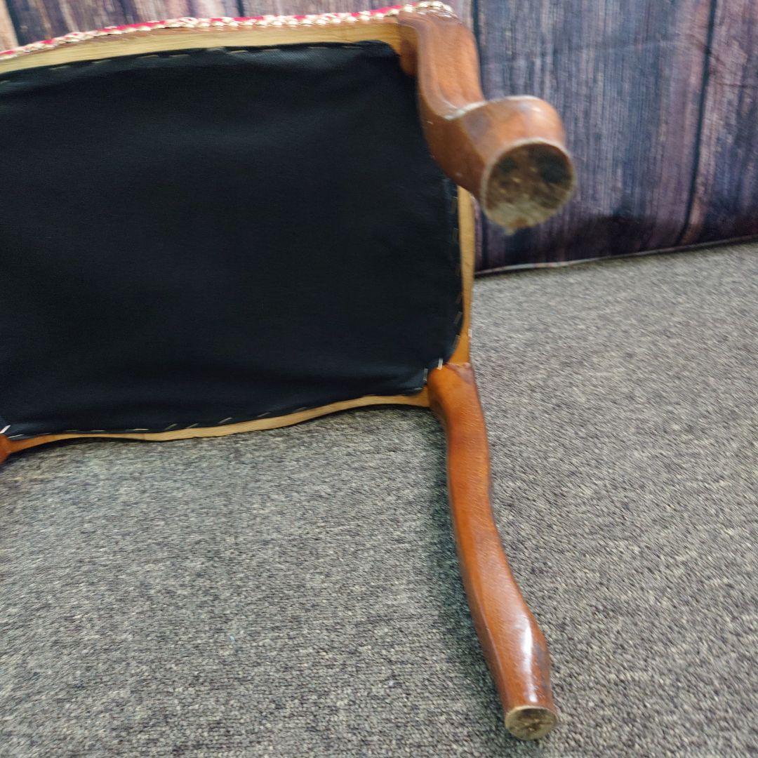 木製スツール 猫脚 ヴィンテージ イタリア製 ロココ調 イタリア製