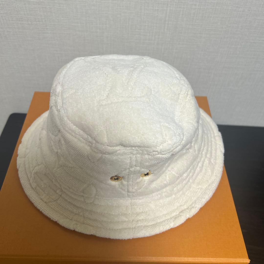 【 wgpm@】ルイヴィトンバケットハット ホワイト リバーシブル
