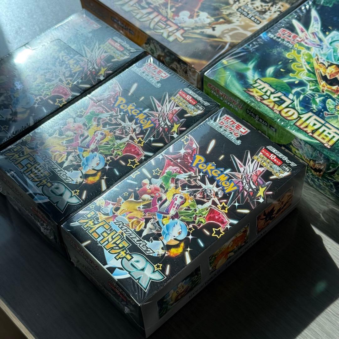 【新品】ポケモンカード シャイニートレジャーex BOX シュリンク付き他計5箱