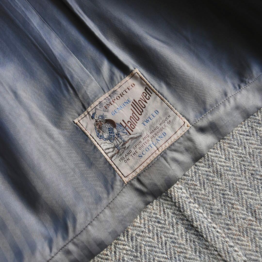 50s-60s ツイードウールコート スコットランド製 レアカラー ヴィンテージ