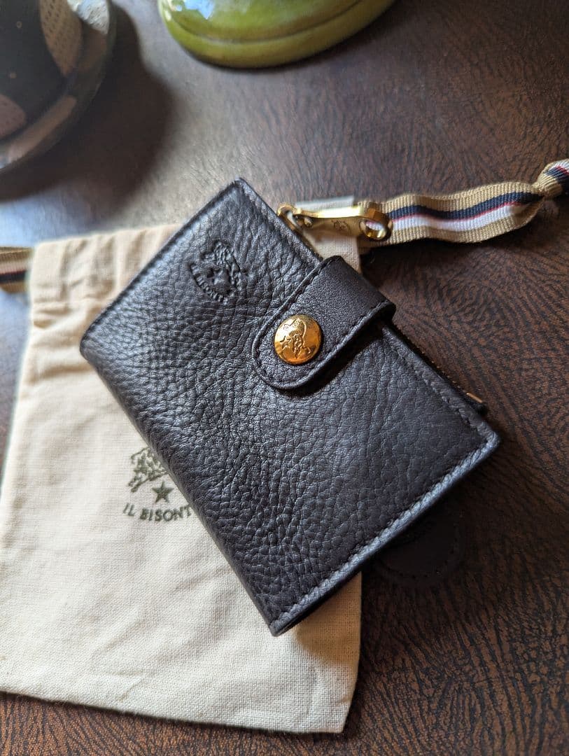 イルビゾンテ キーケース パース ブラック 男女兼用