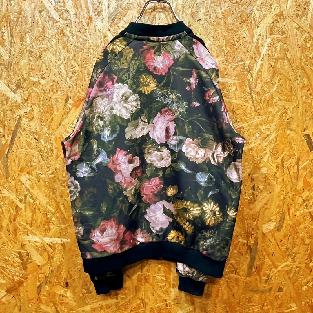 送料無料 プーマ 刺繍ロゴ 花柄 コラボ ゆるだぼ00s トラックジャケット