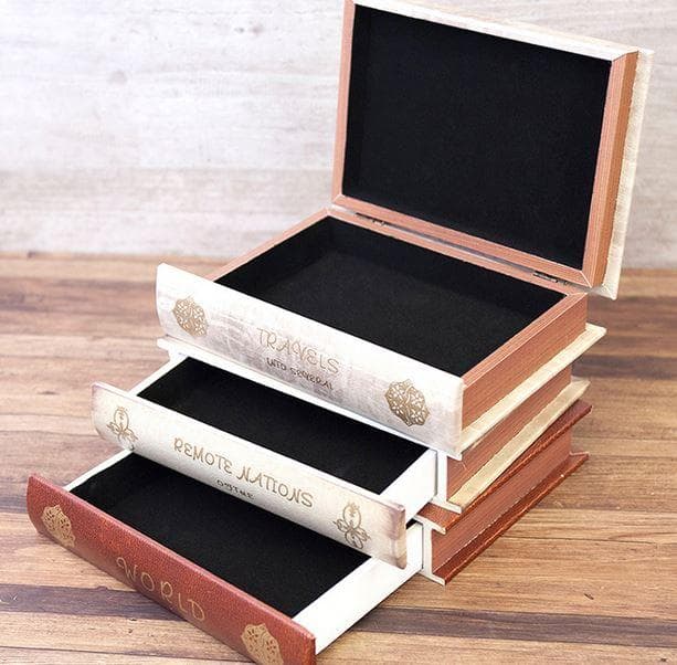 シークレットブックボックス 小物入れ 3段 ガリバー LDR03LT