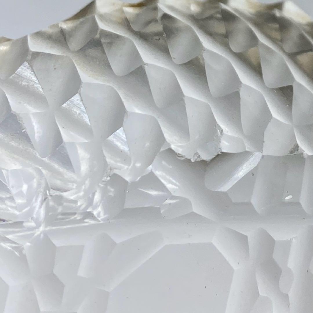 専用江戸後〜明治初期　ギヤマン手彫切子ハンドカット皿　10客　共箱直径11.8㎝