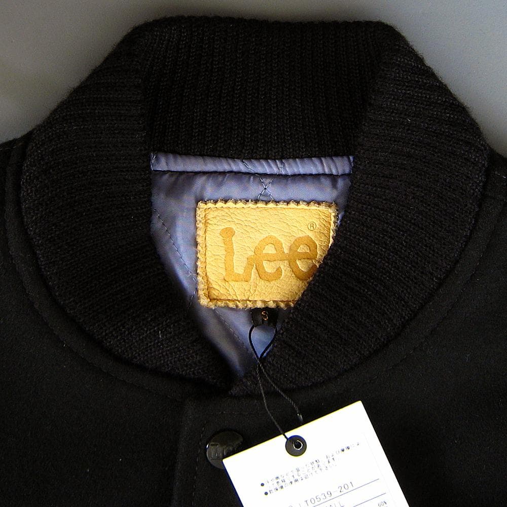 新品S Lee アワードジャケット スタジアムジャンバー スタジャン ブラック