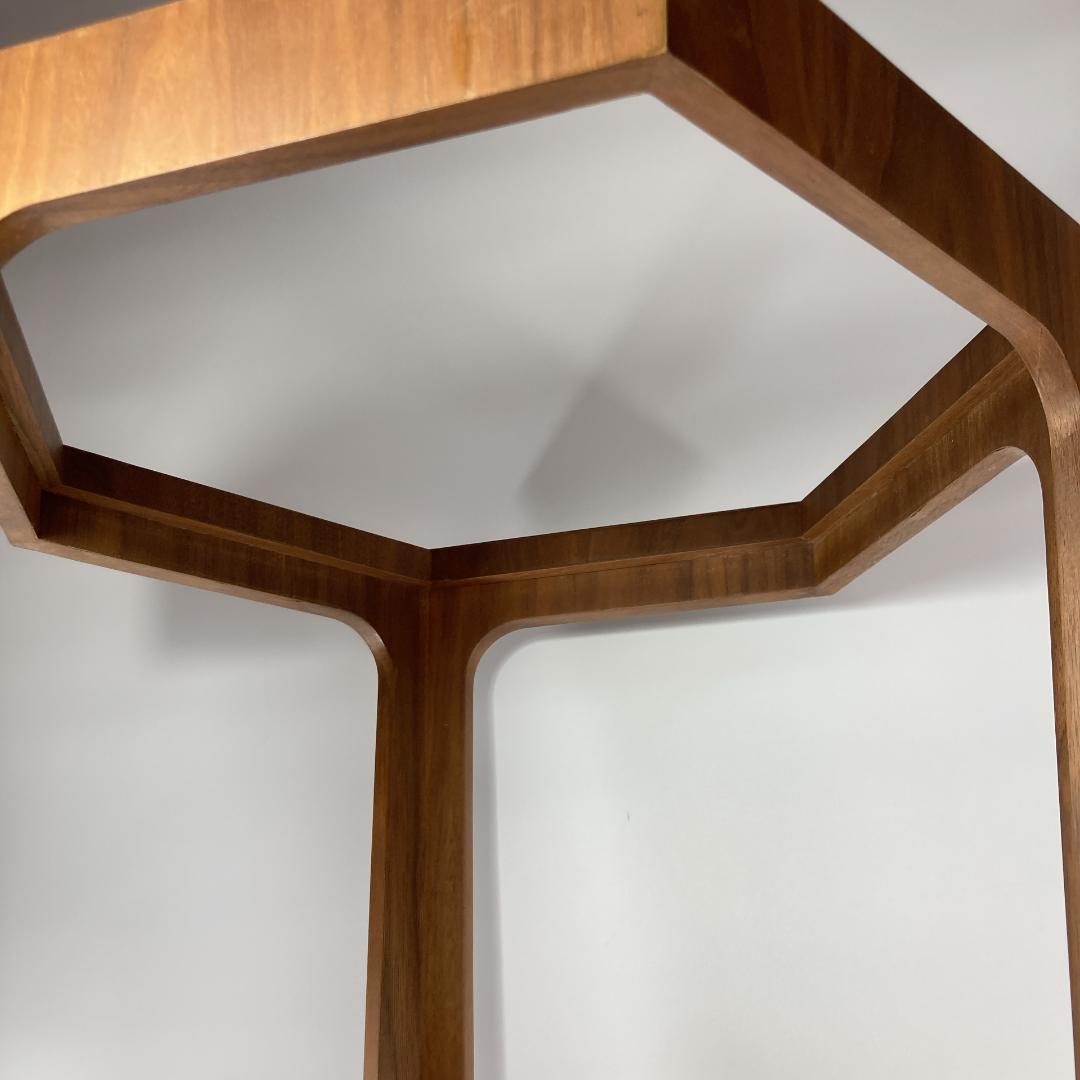 ヘキサゴン サイド テーブル　六角　レトロ アンティーク ビンテージ|3883|
