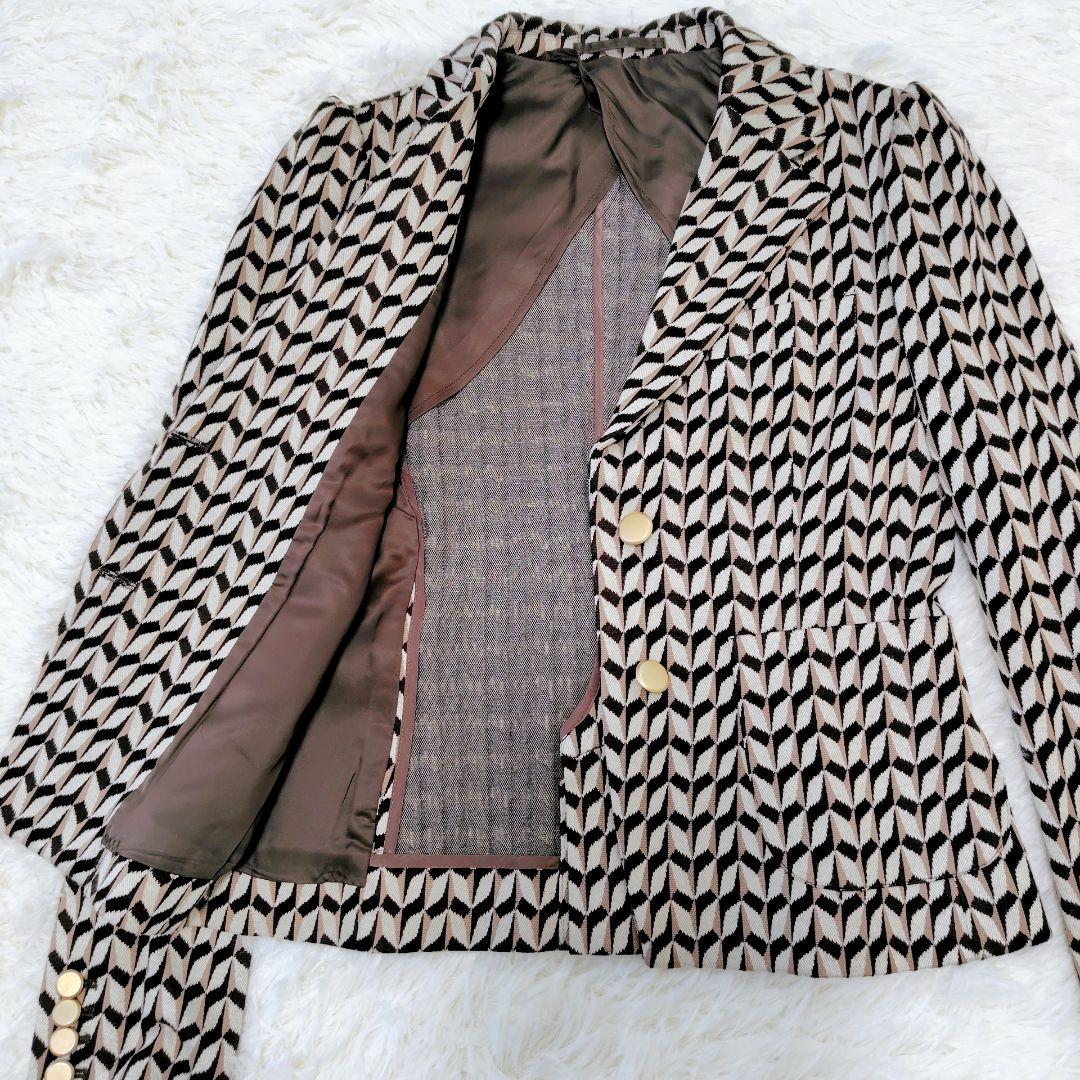 【美品】Sov.　2023　ジャガードシングルジャケット　金ボタン　S