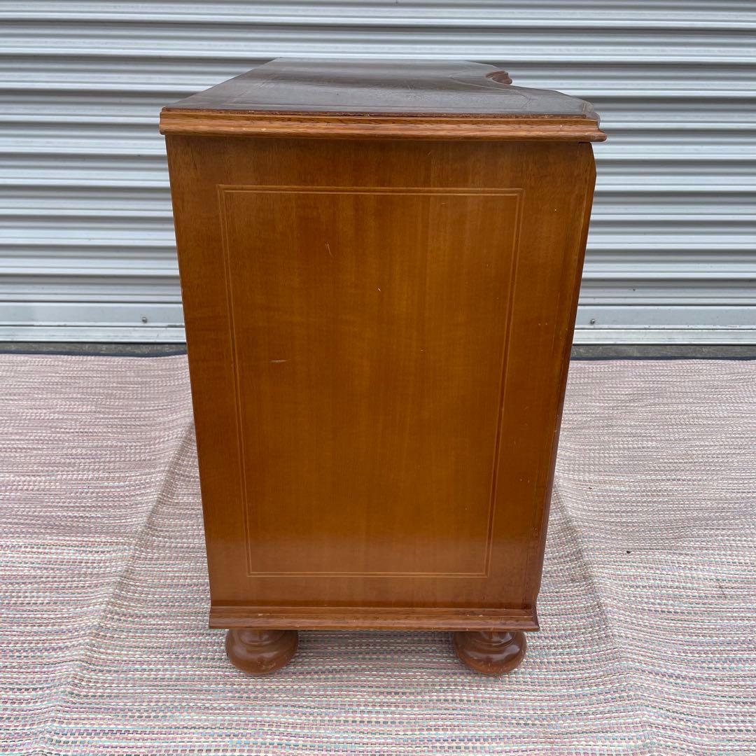 【送料込】アンティーク　象嵌細工　3段チェスト　イタリア調　ヴィンテージ　家具