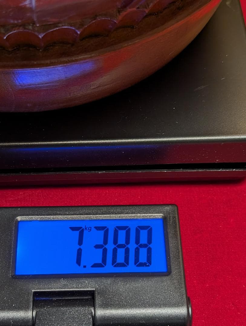 古家具　木彫り　スツール　龍鳳彫　アンティーク　小物入れ兼用