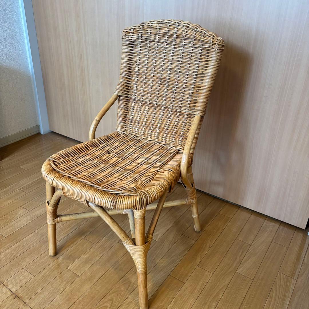 【3日間限定値下げ中】unico ウニコ　ラタンチェア　籐　DOUCE ドゥース