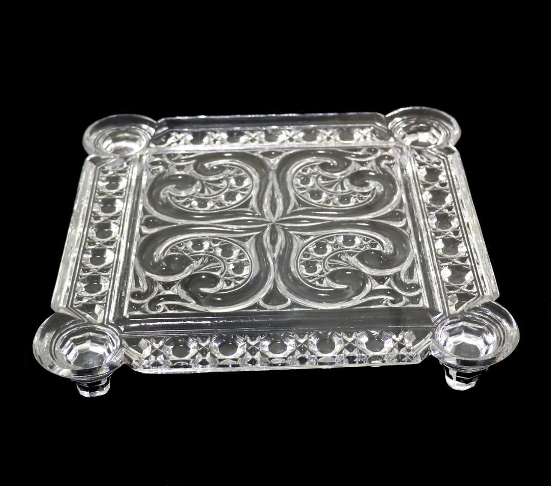 オールド・バカラ 大型 センターピース ダイヤモンド トレー ギャルドナップ