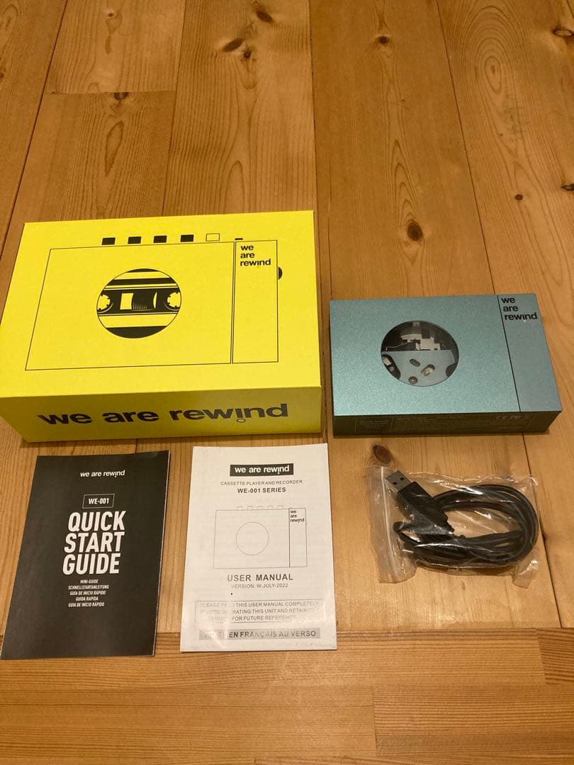 we are rewind WE-01 カセットプレーヤー 未使用品