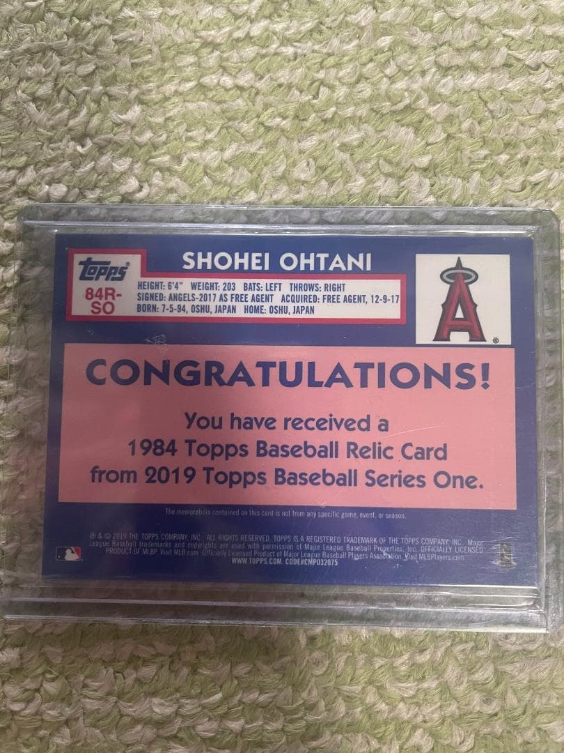 MLB　大谷翔平　ロサンゼルス　エンゼルス　トレーディングカード