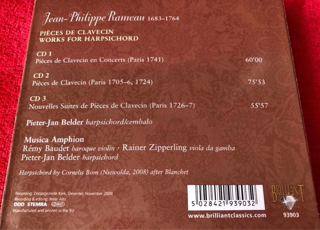 クラシック RAMEAU COMPLETE WORKS FOR HARPSICHORD
