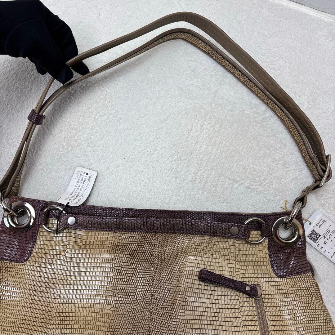 【未使用✨定価313,200円】JRA認定 リザード ショルダーバッグ トカゲ革