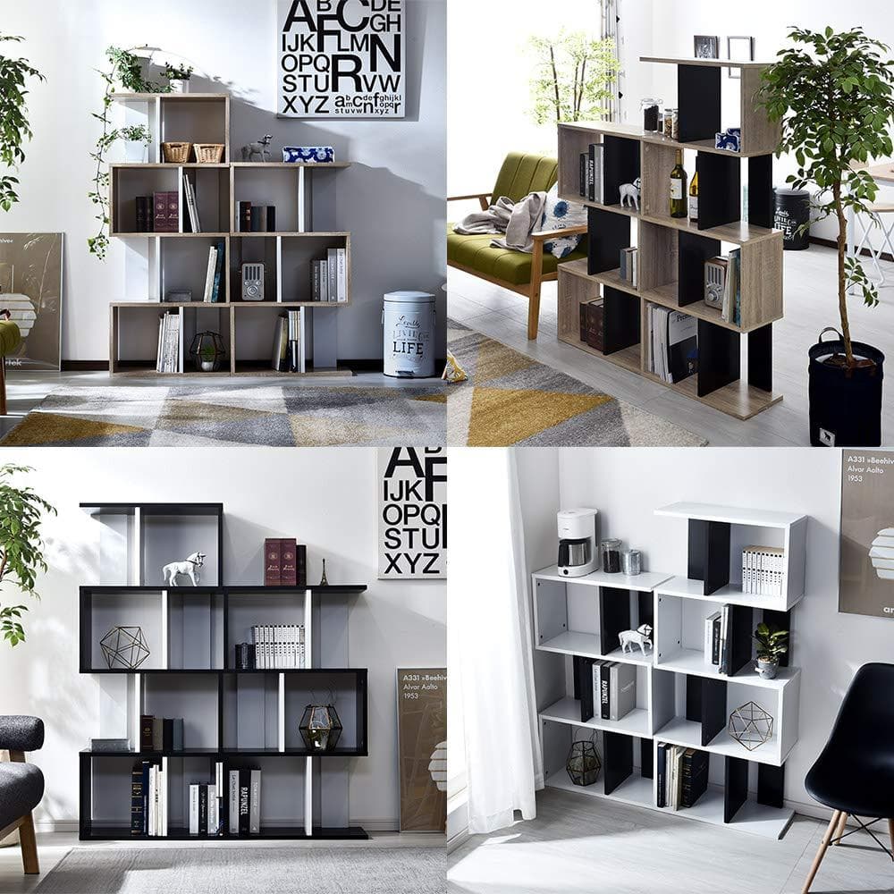 ジグザグ ラック 自由にアレンジできるオープンラック 収納 棚