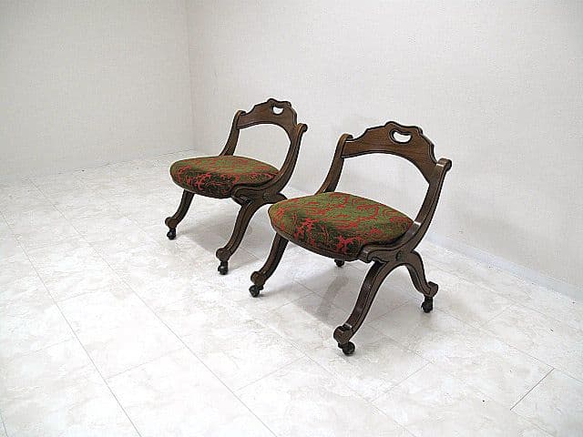 美品 ドレクセルヘリテイジ「エスペラント」マホガニー材チェア 2脚セット