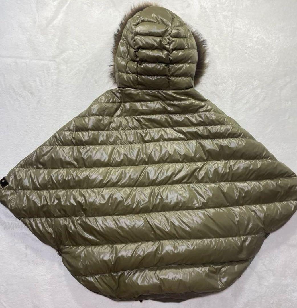 TATRAS タトラス ファー　ポンチョ ケープコート ダウン リバーシブル