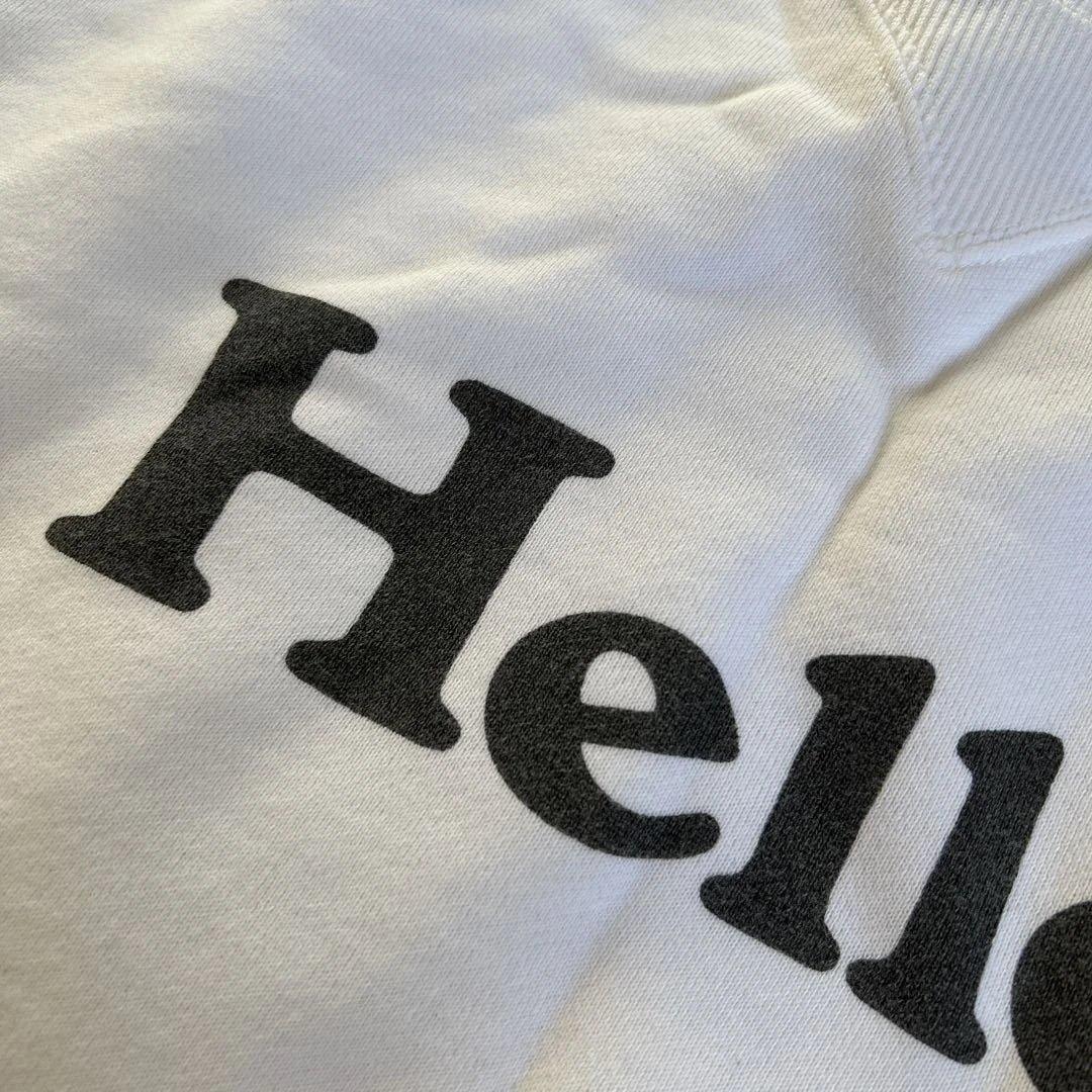 マディソンブルー HELLO sweat スウェット トレーナー 白 02
